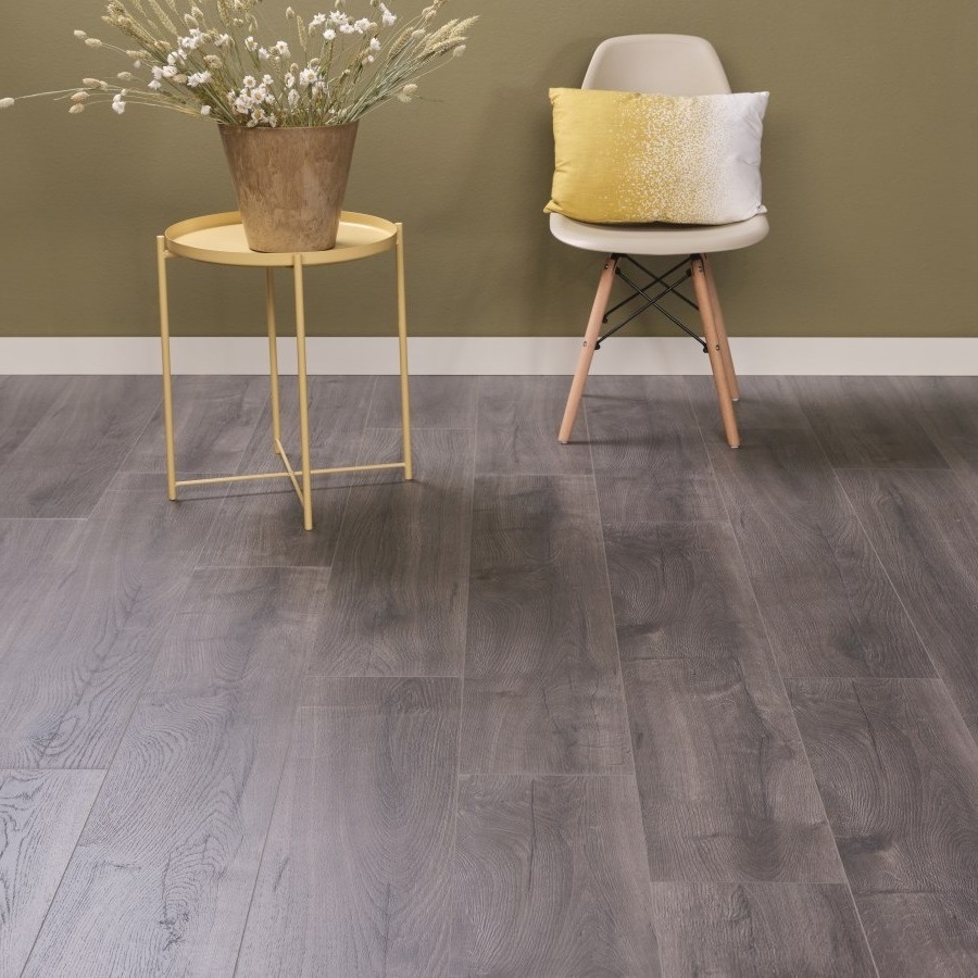 Grijs klik-vinyl laminaat Grijs klik-vinyl laminaat