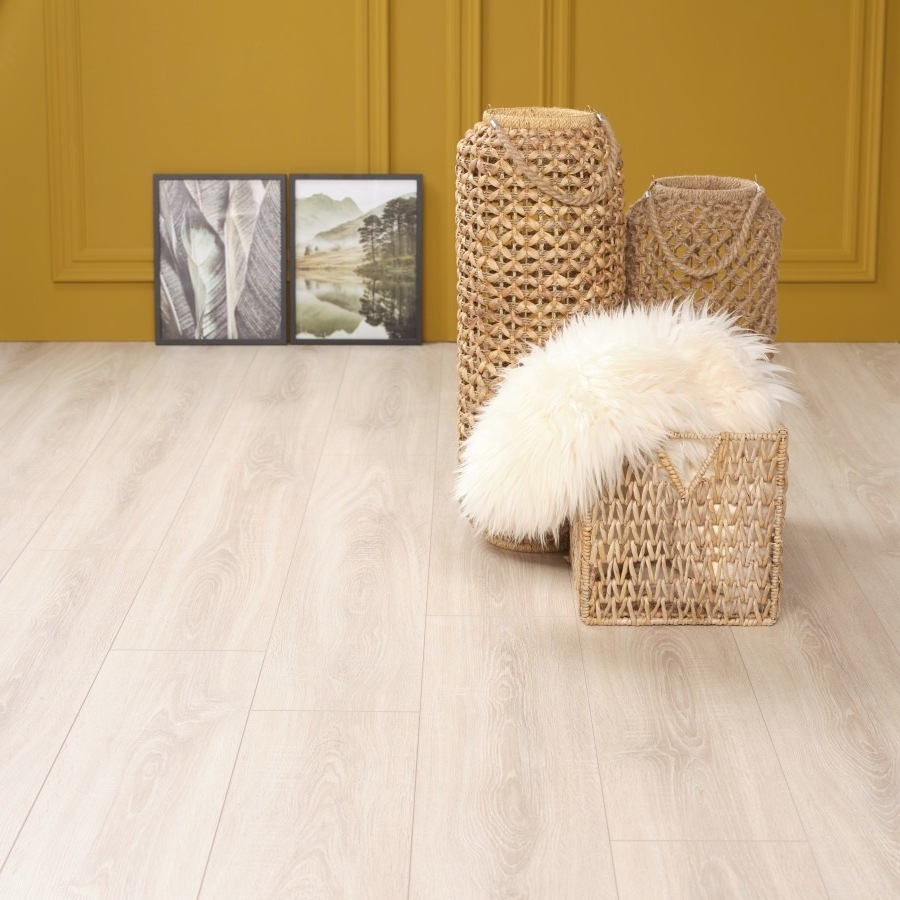 Beige licht klik vinyl laminaat vloer Beige licht klik vinyl laminaat vloer