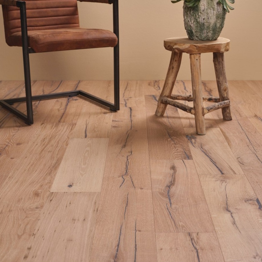 Landelijk eiken parketvloer