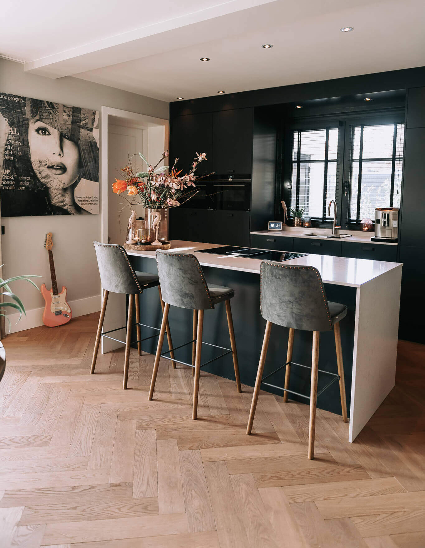 Kim en Jaap houten visgraatvloer Kim en Jaap houten visgraatvloer