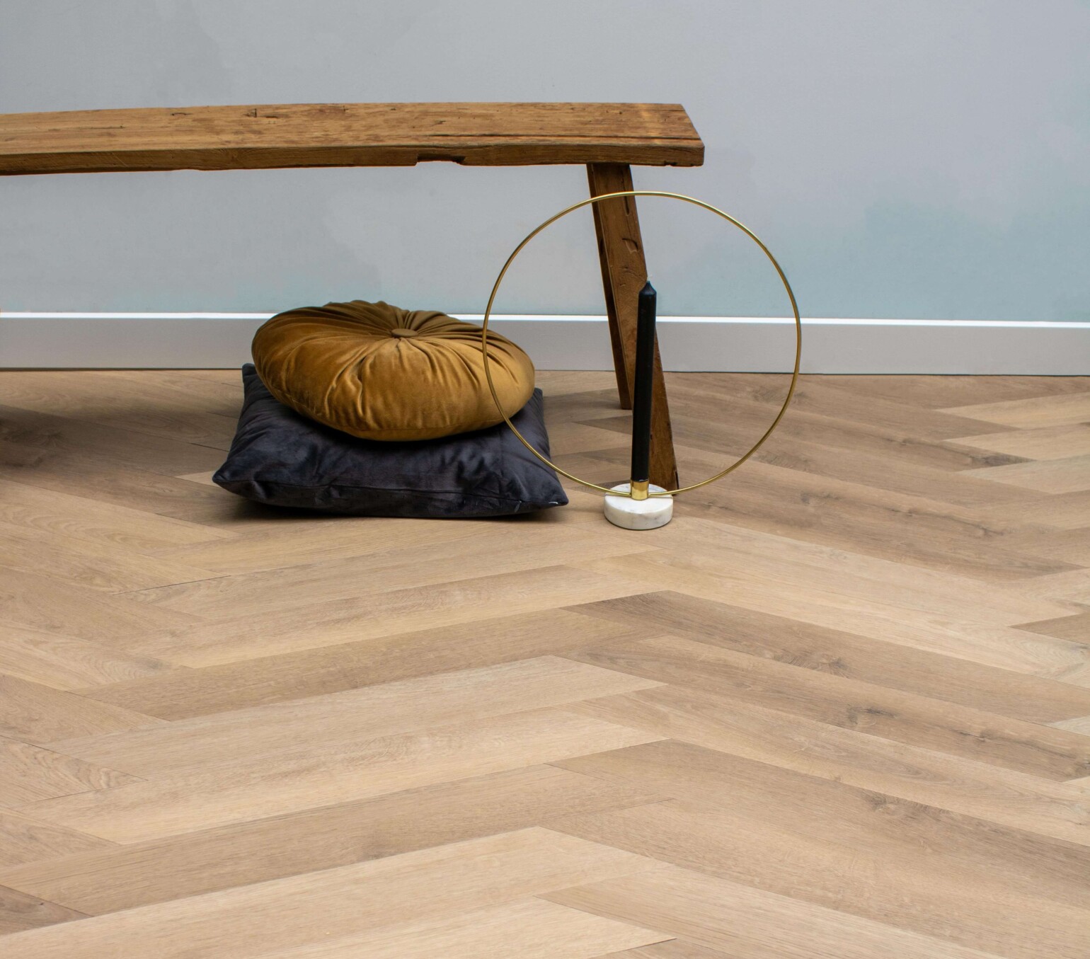Weense punt grijsbeige vinyl laminaatvloer Weense punt grijsbeige vinyl laminaatvloer